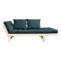 Canapé convertible 2 places bleu pétrole Beat - Karup Design