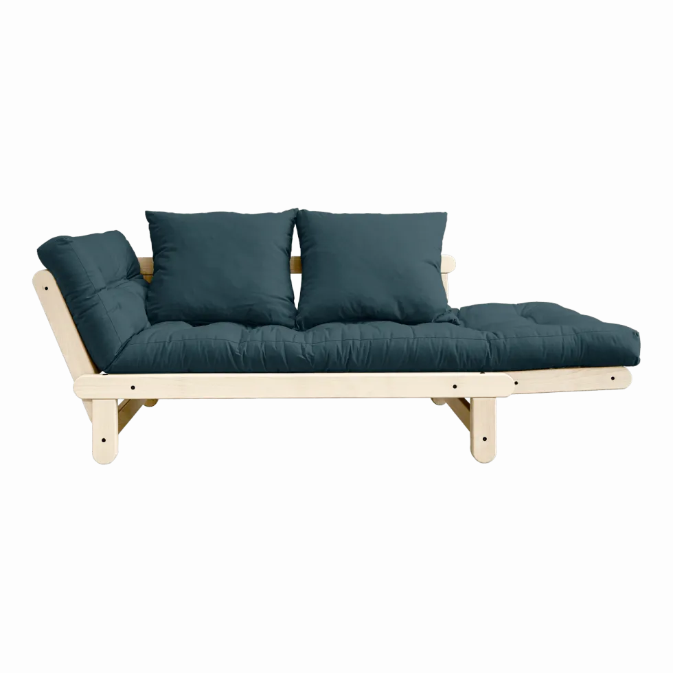 Canapé convertible 2 places bleu pétrole Beat - Karup Design