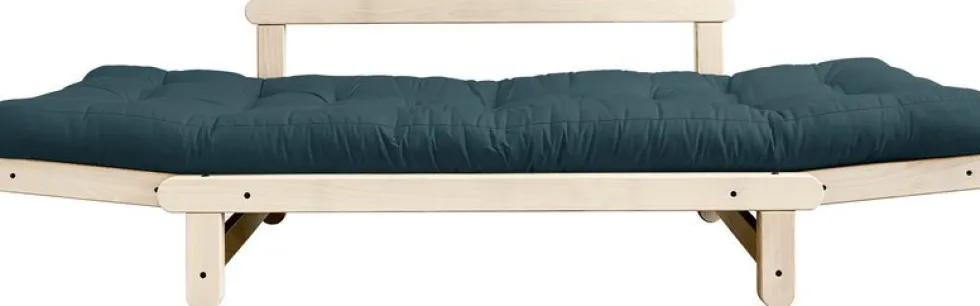 Canapé convertible 2 places bleu pétrole Beat - Karup Design