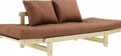 Canapé convertible 2 places marron argile Beat - Karup Design