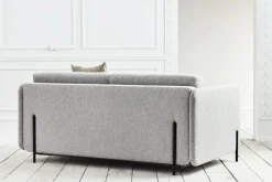 Canapé convertible 3 places tissu ascot gris clair Pira - Bolia