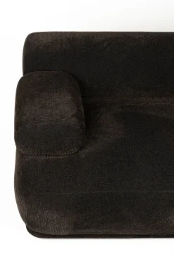 Canapé côté droit en tissu marron foncé 4,5 places Rembrandt - Zuiver