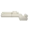 Canapé côté gauche en tissu beige 4,5 places Rembrandt - Zuiver
