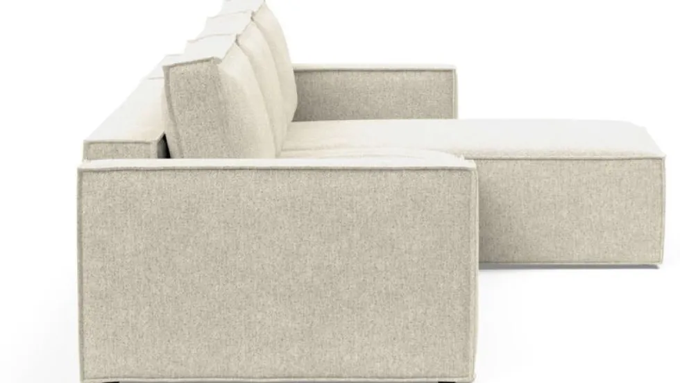 Canapé d'angle convertible taura off white 145-300cm Newilla - Innovation Living