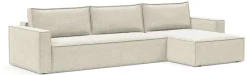 Canapé d'angle convertible taura off white 145-300cm Newilla - Innovation Living