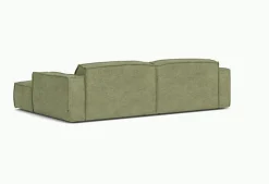 Canapé d'angle droit en tissu vert clair 252x71x163 cm Edge - Fest Amsterdam