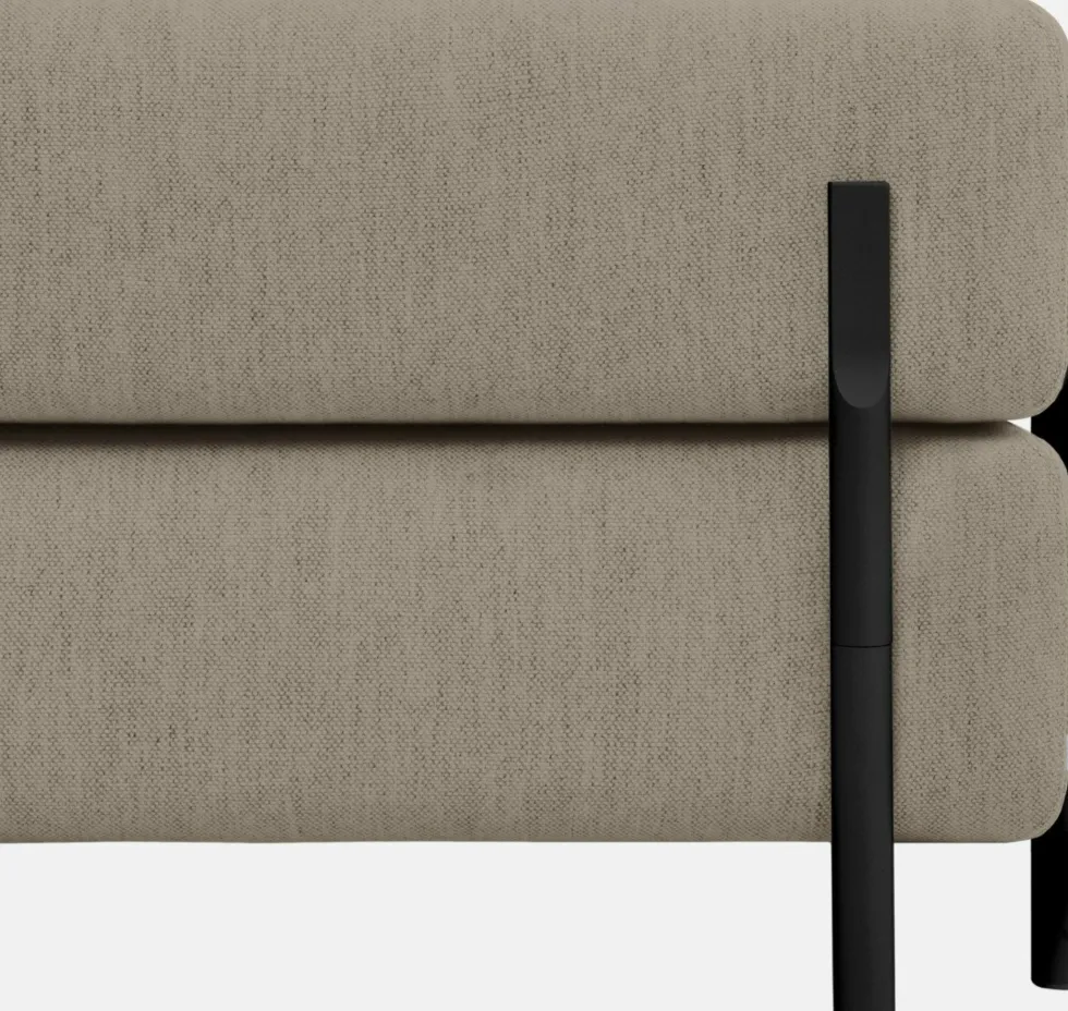 Canapé d'angle droit modulable beige Palo - Hem