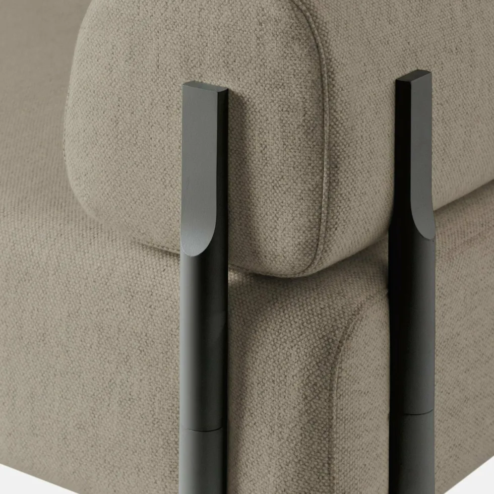 Canapé d'angle droit modulable beige Palo - Hem