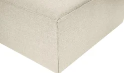 Canapé d'angle en tissu écru 185x296x66cm Fora - Home Design