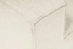 Canapé d'angle en tissu écru 185x296x66cm Fora - Home Design