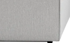 Canapé d'angle en tissu gris 185x296x66cm Fora - Home Design