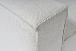 Canapé d'angle en tissu gris 185x296x66cm Fora - Home Design