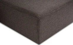 Canapé d'angle en tissu marron 185x296x66cm Fora - Home Design