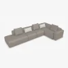 Canapé d'angle en tissu metaphor 003 et coussins MAGS - HAY