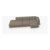 Canapé d'angle en tissus marron bolgheri lgg60 Mag Soft - Hay