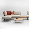 Canapé d'angle gauche avec coussin gris lave Leo modular - Vincent Sheppard