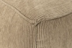 Canapé d'angle gauche en polyester côtelé caramel 308x188cm Fat Freddy - Zuiver
