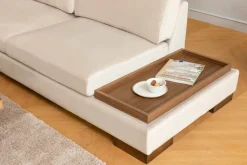 Canapé d'angle gauche en tissu beige 193x313x97cm Tulip corner - Home Design