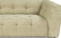 Canapé d'angle gauche en tissu vert 100x300x72cm Cady - Home Design