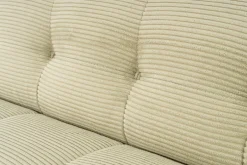 Canapé d'angle gauche en tissu vert 100x300x72cm Cady - Home Design