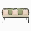 Canapé d'extérieur Amande avec set de coussins vert et blush Kodo - Vincent Sheppard