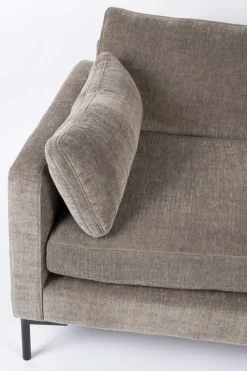 Canapé droit 3 places en polyester coffee 230cm Summer - Zuiver