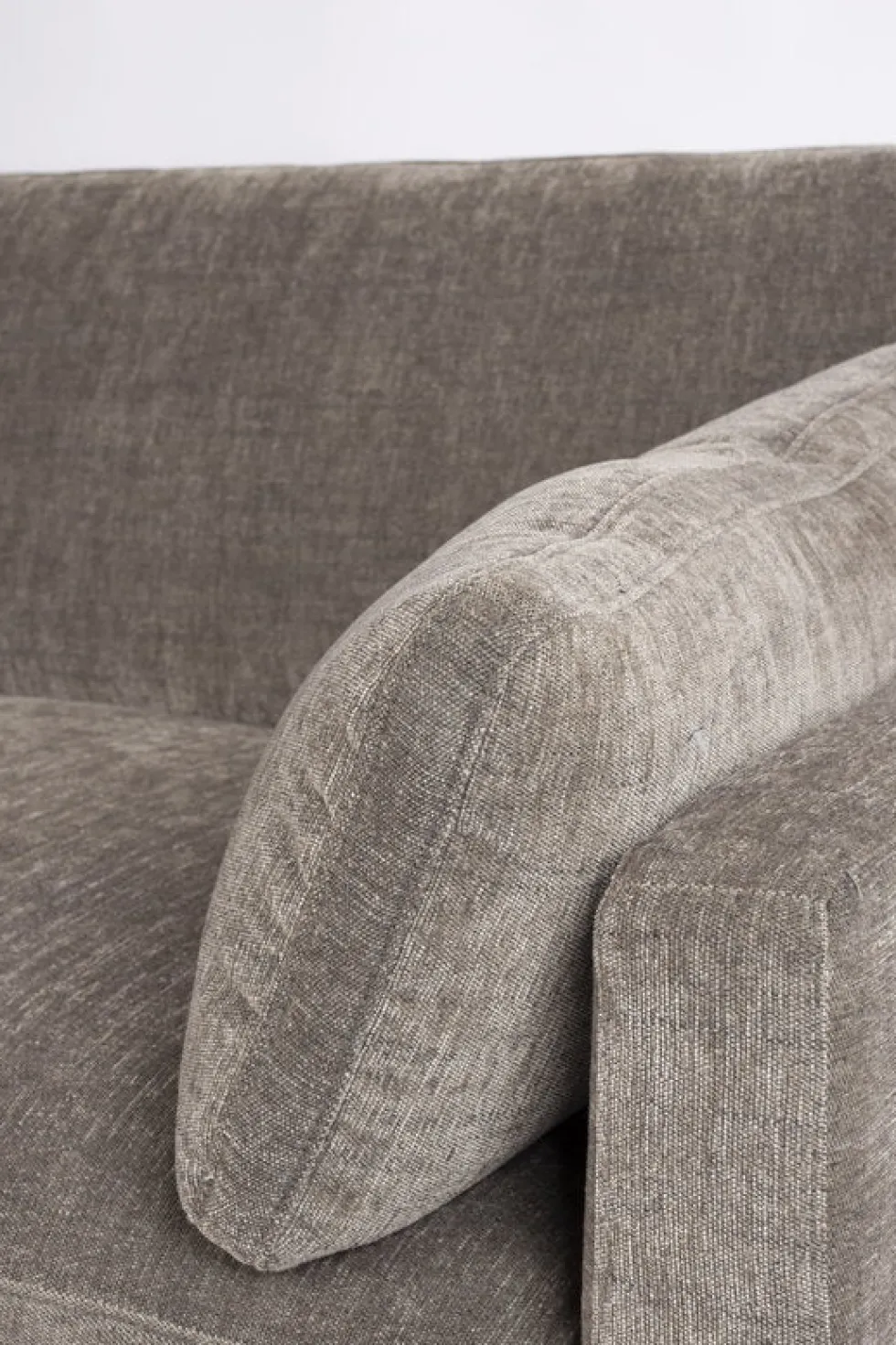 Canapé droit 3 places en polyester coffee 230cm Summer - Zuiver