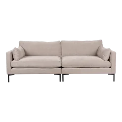 Canapé droit 3 places en polyester latte 230cm Summer - Zuiver