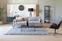 Canapé droit 3 places en polyester latte 230cm Summer - Zuiver