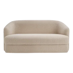 Canapé droit 2 places rembourré barnum beige 150cm Covent - New Works
