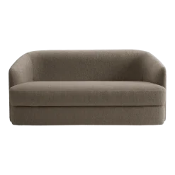 Canapé droit 2 places rembourré barnum dark taupe 150cm Covent - New Works