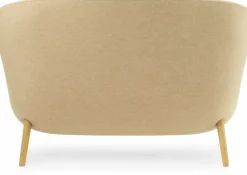 Canapé en chêne et tissu beige 168 cm Hyg - Normann Copenhagen