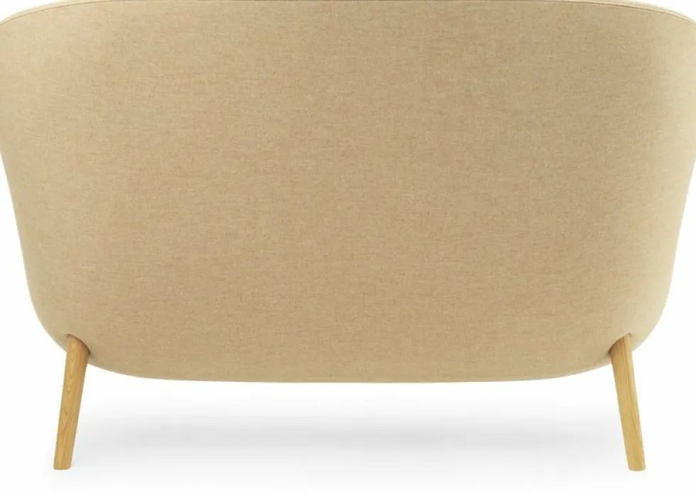 Canapé en chêne et tissu beige 168 cm Hyg - Normann Copenhagen