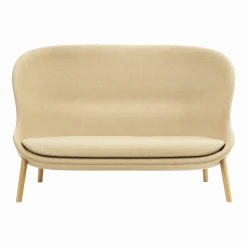 Canapé en chêne et tissu beige 168 cm Hyg - Normann Copenhagen