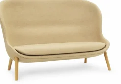 Canapé en chêne et tissu beige 168 cm Hyg - Normann Copenhagen