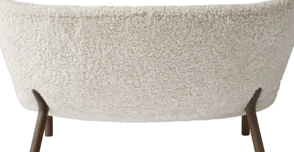 Canapé en noyer huilé blanc Sheepskin Moonlight VB2 Little Petra - &tradition