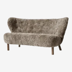 Canapé en noyer huilé marron Sheepskin Sahara VB2 Little Petra - &tradition