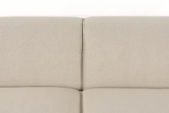 Canapé en polyester beige avec méridienne à gauche 247x70x41x63cm Milka - Zuiver