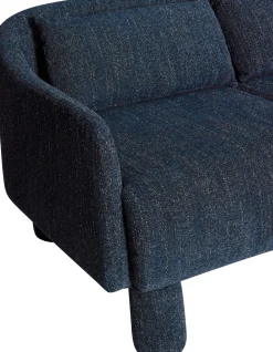 Canapé en tissu bleu foncé 224x83xH74 Elegance - Hübsch
