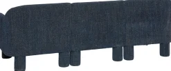 Canapé en tissu bleu foncé 224x83xH74 Elegance - Hübsch
