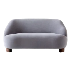 Canapé en tissu Gentle 133 et noyer Margas LC3 - &tradition