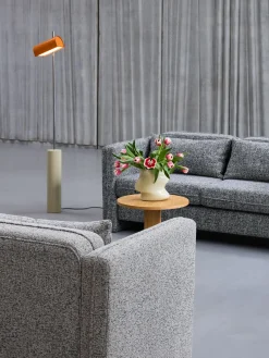 Canapé en tissu gris clair 178x84x73cm Soba - Hübsch