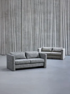 Canapé en tissu gris clair 178x84x73cm Soba - Hübsch