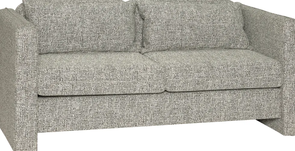 Canapé en tissu gris clair 178x84x73cm Soba - Hübsch