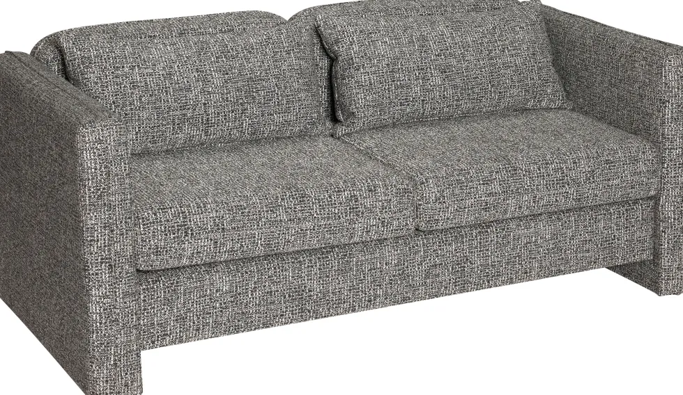 Canapé en tissu gris foncé 178x84x73cm Soba - Hübsch