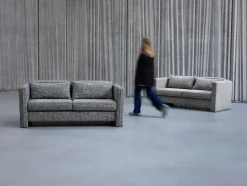 Canapé en tissu gris foncé 178x84x73cm Soba - Hübsch