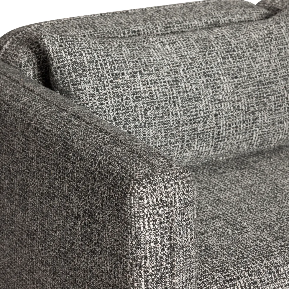 Canapé en tissu gris foncé 178x84x73cm Soba - Hübsch