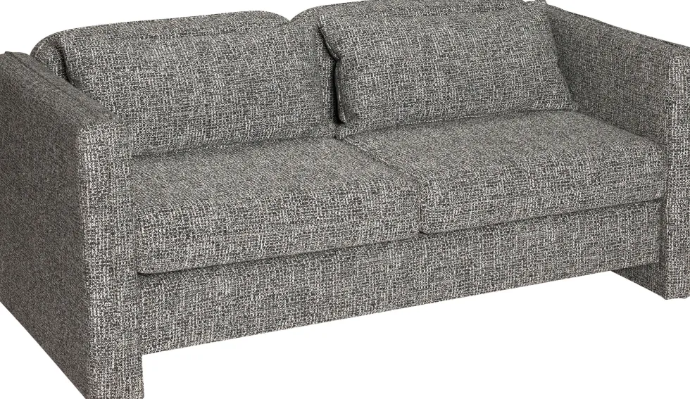 Canapé en tissu gris foncé 178x84x73cm Soba - Hübsch