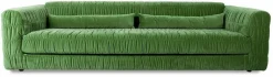 Canapé en velours royal velvet vert 274 cm Club Couch - Hkliving