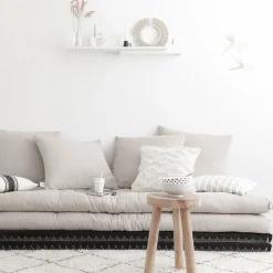 Canapé-futon gris foncé en coton Chico Sofa - Karup Design